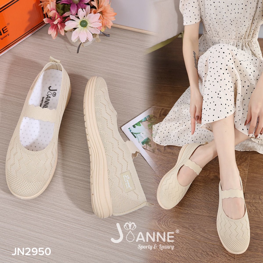 JOANNE FlyKnit Flat Shoes #JN2950 ORIGINAL