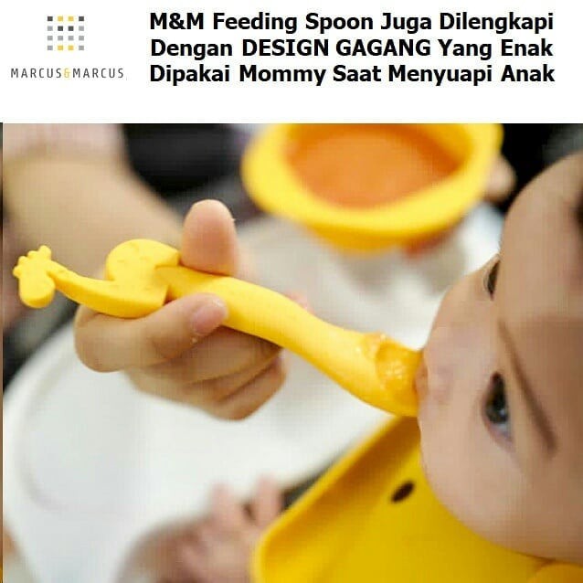 Marcus And Marcus Silicone Feeding Spoon