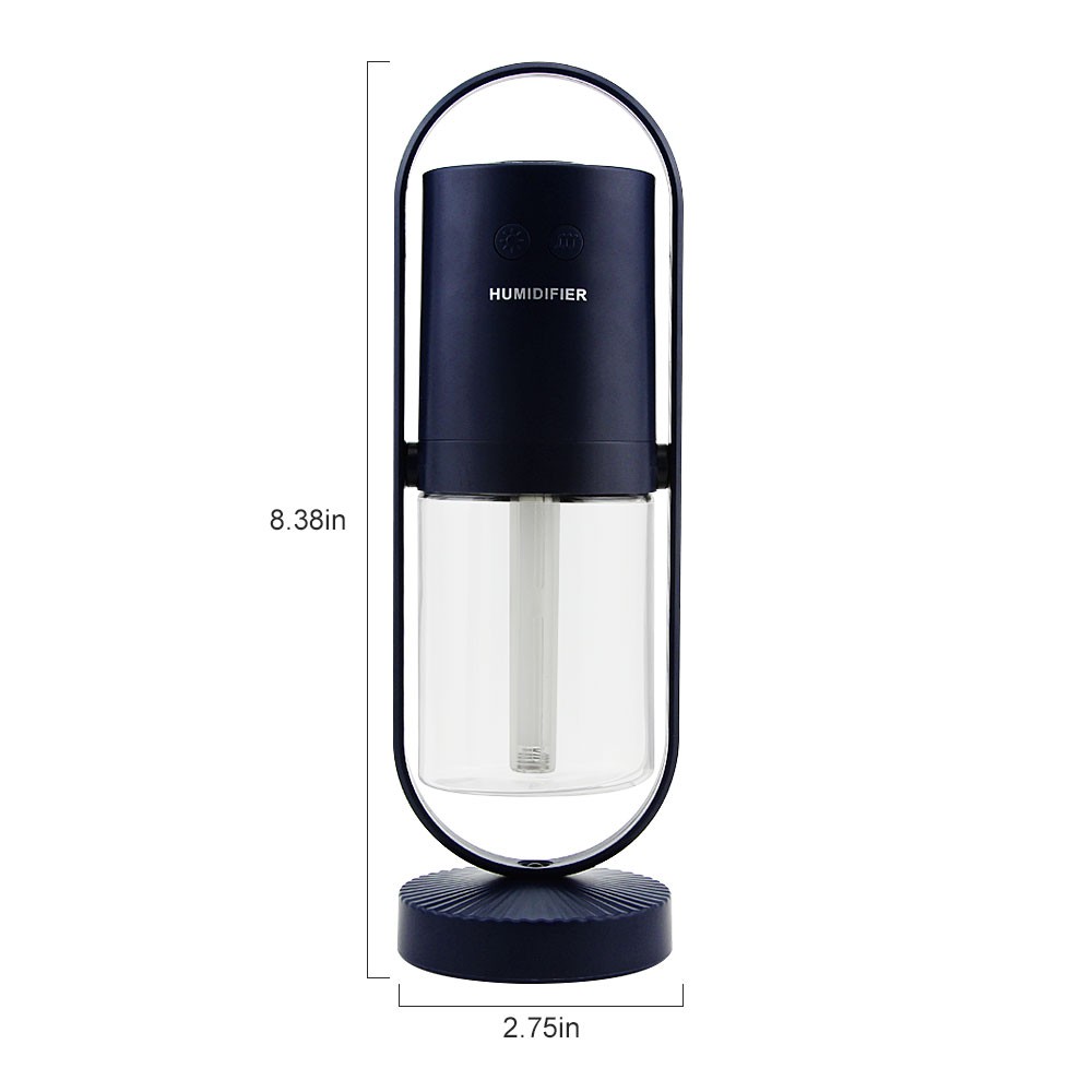 Humidificador Pelembab Udara Portabel Shadow 360 ° Humidifier Udara USB Dapat Berputar Untuk Rumah / Kantor