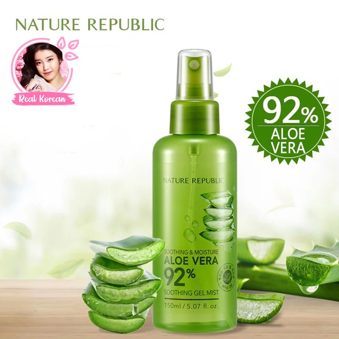 NATURE REPUBLIC Soothing &amp; Moisture Aloe Vera 92% Soothing Gel Mist 150ml