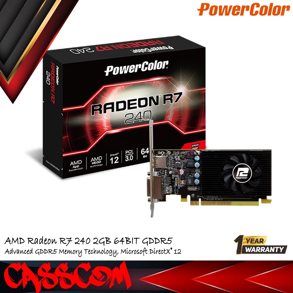 VGA POWER COLOR R7 240 2GB DDR5