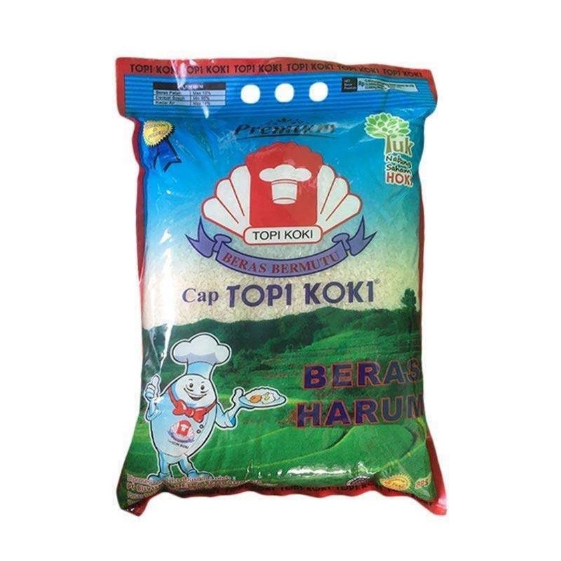 beras topi koki pandan wangi dan sentra ramos