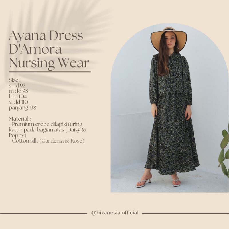 AYANA DRESS D'AMORA NURSINNG WEAR