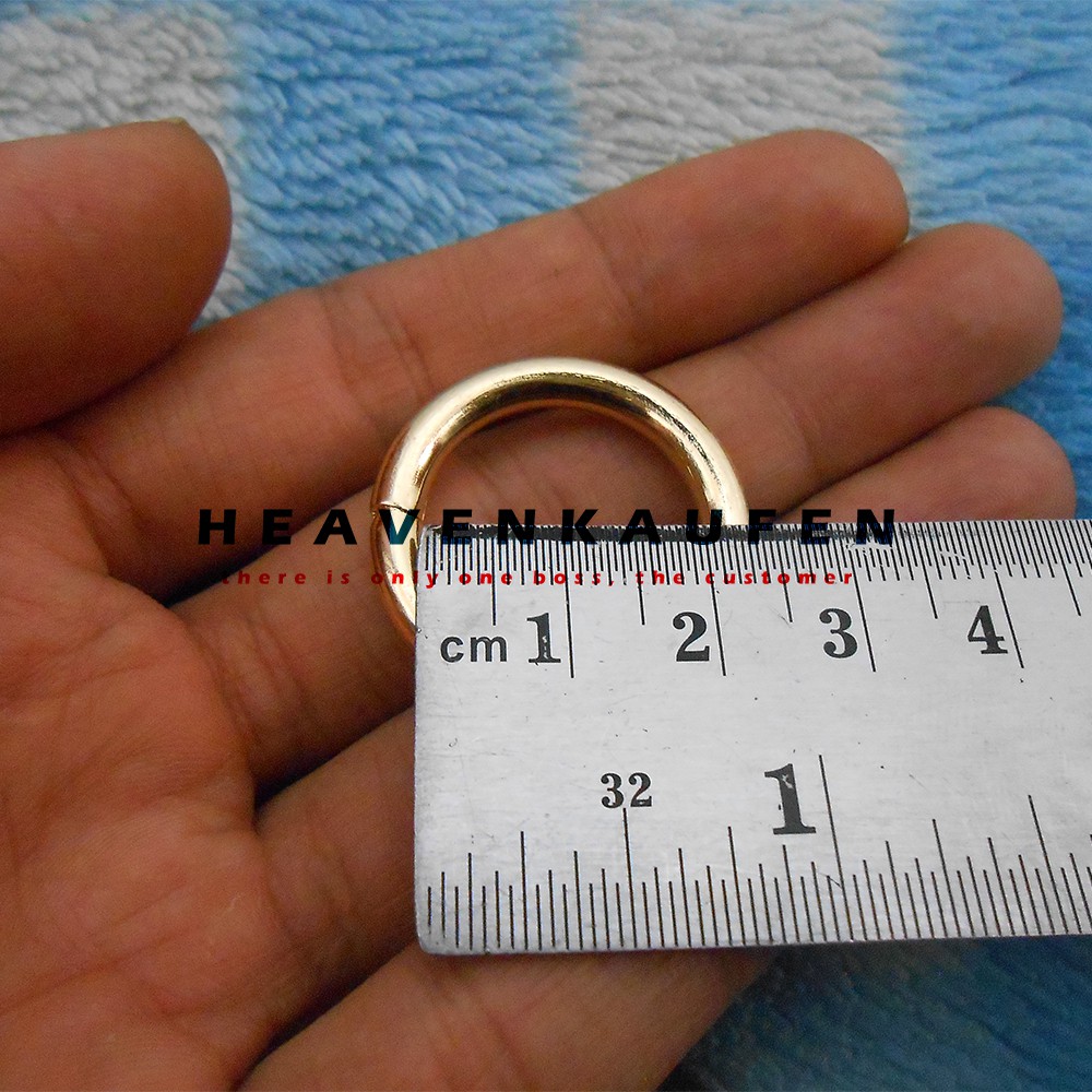 Ring Bulat / Ring O Gold Emas Muda 2 cm Tebal 4 mm