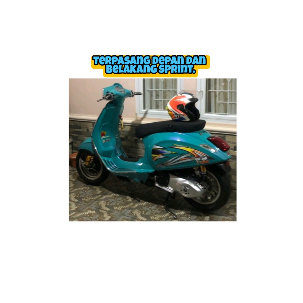 shock custom vespa matic depan belakang S,lx Sprint