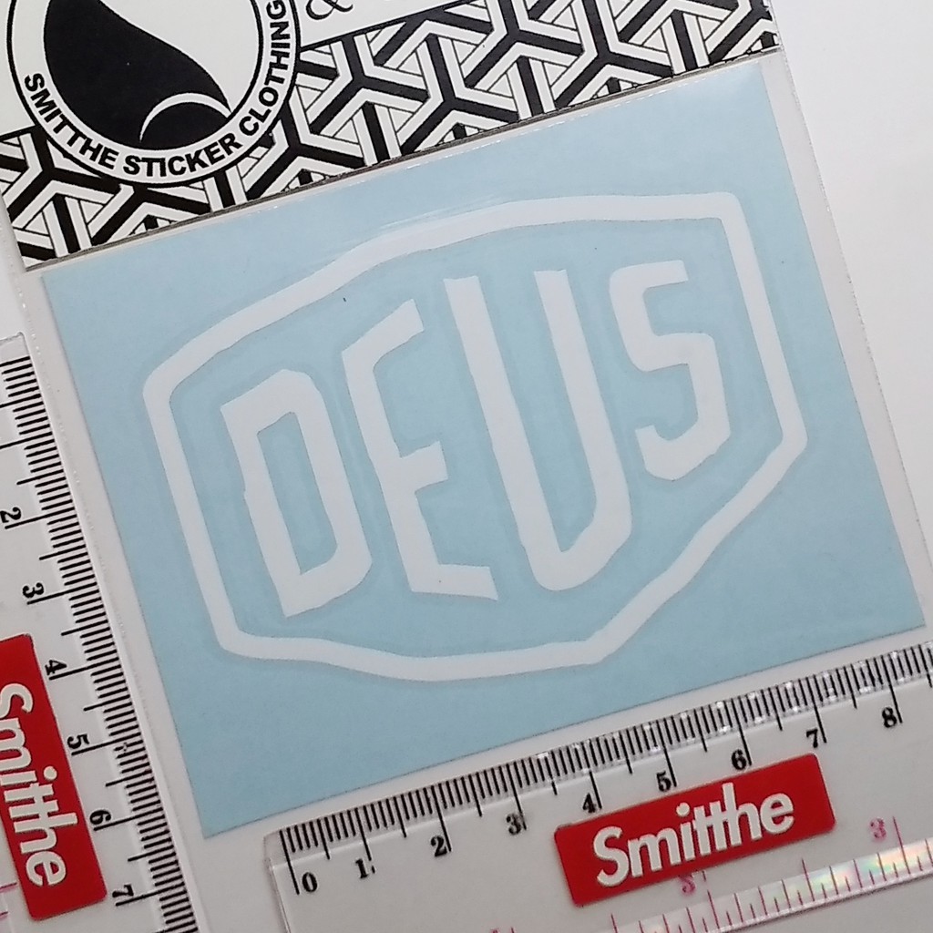 Stiker Deus Logo Ex Machina Cutting Sticker untuk aksesoris Motor Mobil