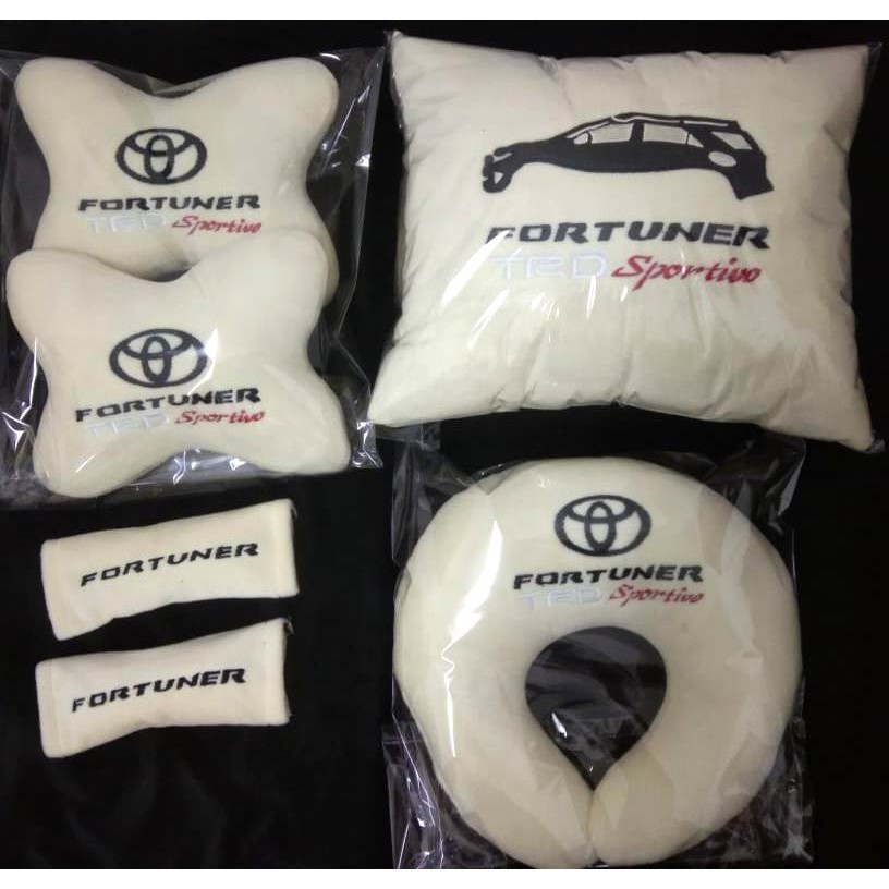 promo aksesoris variasi Toyota Fortuner TRD Sportivo Bantal Mobil Headrest Fortuner Lama
