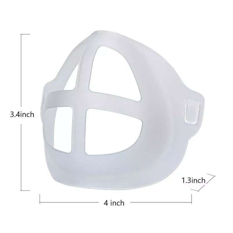 Penyangga Masker 3D Anti Pengap Pelindung Lipstik Bahan Silicon 3D