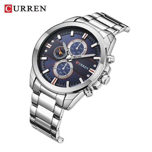 CURREN 8274 Jam Tangan Pria Analog Stainless Steel Chronograph Tidak Aktif WATCHKITE WKOS