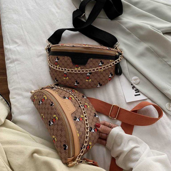 TAS GUCCII MICKEY WAISTBAG TAS PINGGANG TAS WANITA MICKEY TAS IMPORT FASHION ORIGINAL TAS KOREA