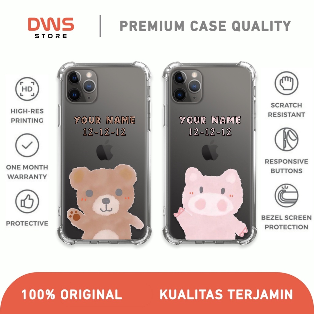 [A056] CASE COUPLE BEAR CUTE OPPO VIVO Y12 Y15 Y17 Y19 Y20 Y21 Y28 Y30 Y31 Y51 Y53 Y55 Y65 Y66 Y67 Y