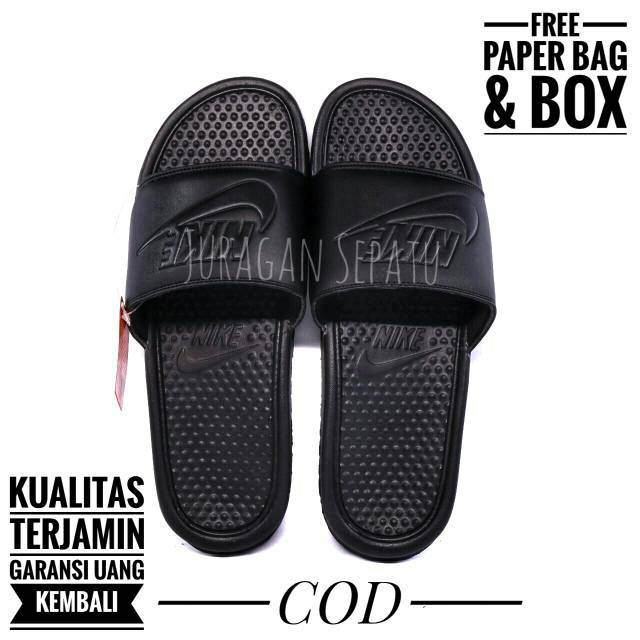 SANDAL NIKE BENASSI HITAM POLOS SLIDE CEWE COWO SENDAL SANDAL NIKE BENASSI HITAM POLOS SLIDE CEWE COWO SENDAL