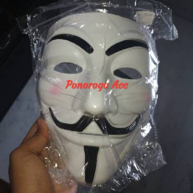 (Packing Box) Topeng anonymous topeng hacker eceran murah