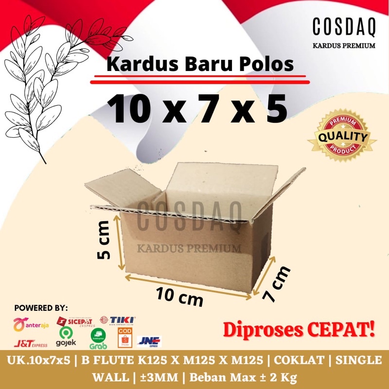 

DUS KARDUS PACKING 10x7x5 cm KARDUS BARU POLOS KUAT KARTON BOX MURAH 10 x 7 x 5 cm