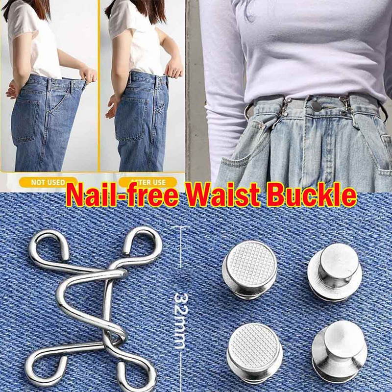 %Home &amp; living%%27/32MM Nail-free Waist Buckle Waist Closing Adjustable Snap Button Resuable