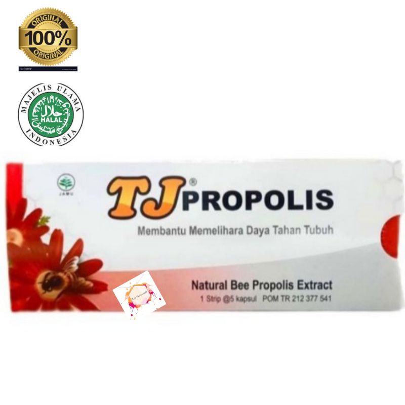 TJ PROPOLIS  1 AMOLOP ISI 5 KAPLET || MADU TJ PROPOLIS || PROPOLIS 100 %