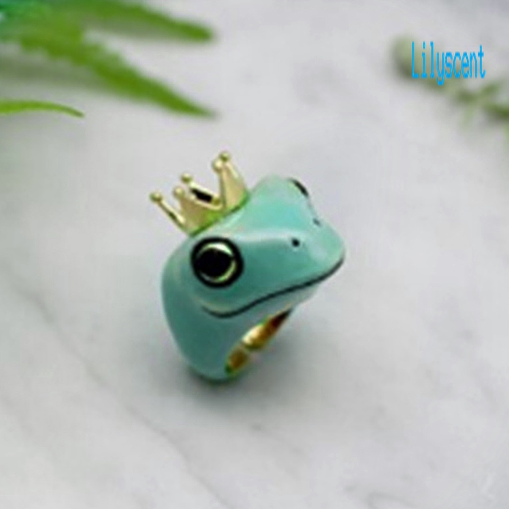 Lily Cincin Bentuk Katak Kartun Lucu Untuk Unisex