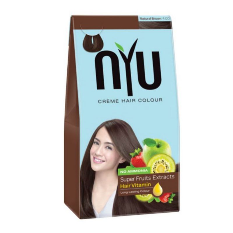 Nyu Natural Brown pewarna rambut