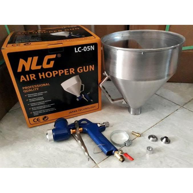 Hopper gun spray tekstur alat semprot cat vircan speaker tembok motif BARANG OKE