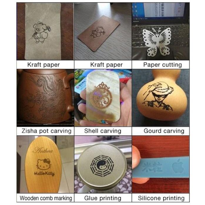 Mesin Cnc Laser Grafir Mini 2500Mw Printer 3D Ukir Kayu Engrave Twowin