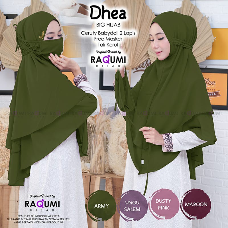 DHEA BIG HIJAB/ HIJAB INSTAN/ HIJAB PREMIUM/ ORI RAQUMI