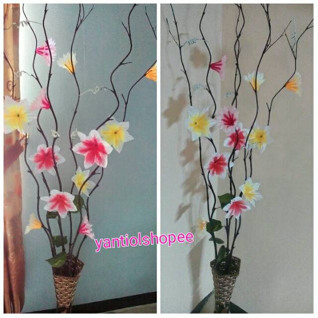 Bambu ulir bunga sepatu