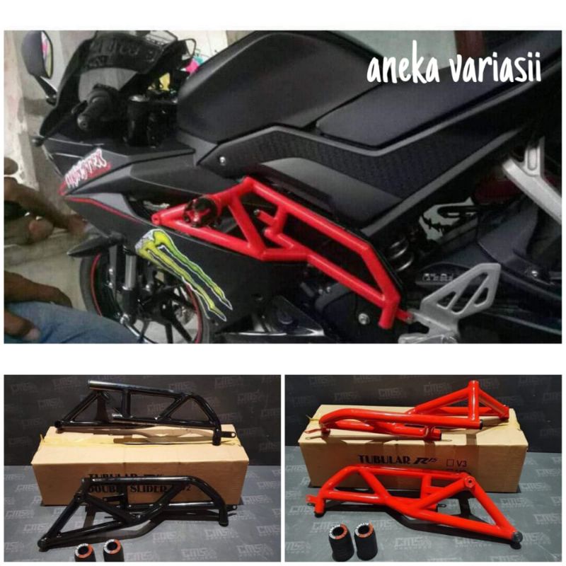 Engine Guard yamaha r15 v3/tubular yamaha r15 v3 plus jalu