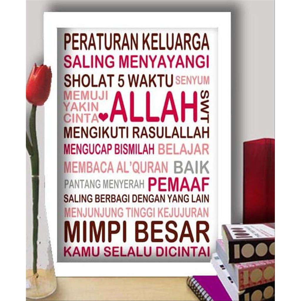 Dijual Unik Dan Lucu Hiasan Dinding Poster Pigura Kata Kata Motivasi Kode009 A3 Murah Shopee Indonesia