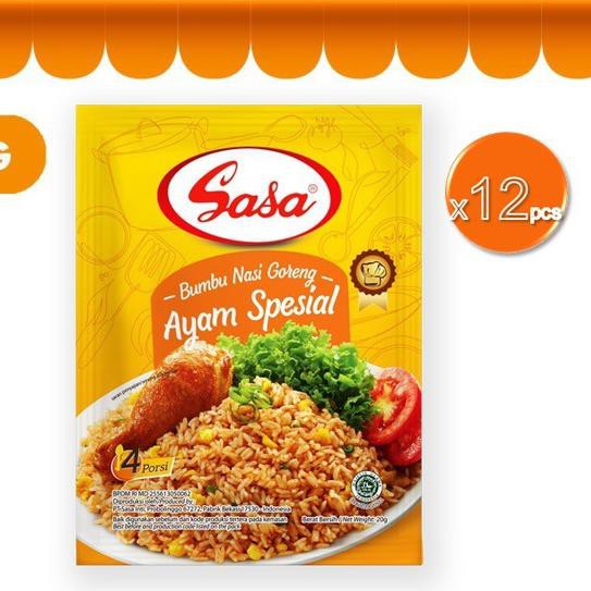 

L4R✼ Sasa Bumbu Nasi Goreng Goreng Ayam Spesial 20 gr x 12 pcs Barang Laris