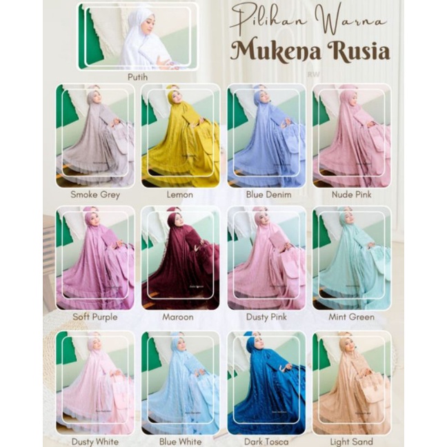 READY MUKENA RUSIA BY DALANOVA ORIGINAL