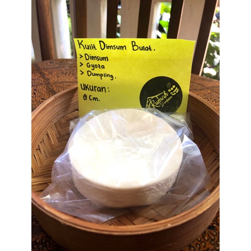 

Kulit Dimsum Bulat 8CM / Kulit Dimsum / Gyoza / Dumpling / Pangsit.