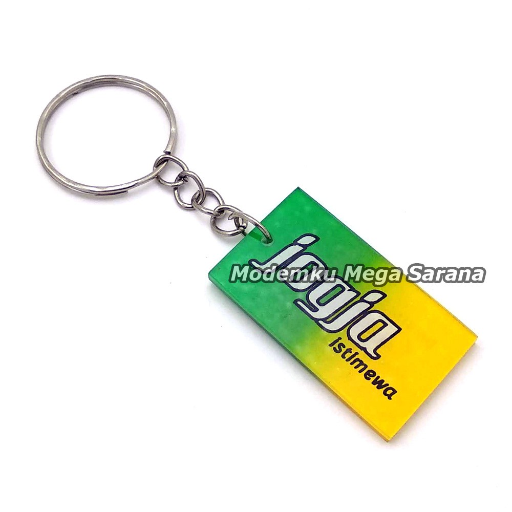 Souvenir Gantungan Kunci Jogja MRT11 - Jogja Istimewa Kotak Gradasi