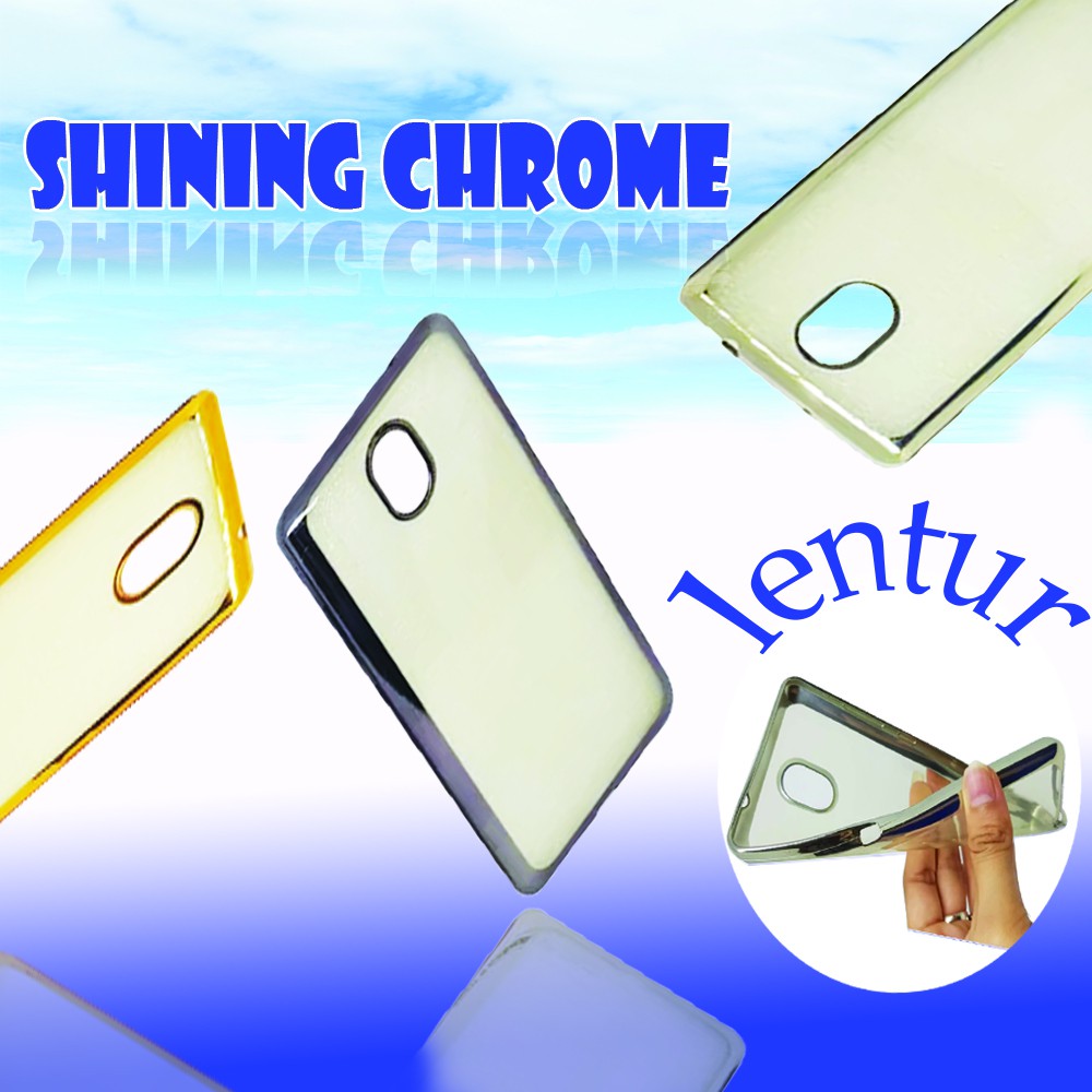 WARNA ACAK Case Chrome Silikon Ultrathin Vivo V9  y21 y31 / Motorolla G5S Plus G5S + / Xiaomi Redmi 4x