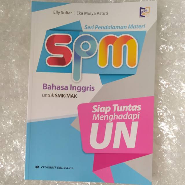 Spm Bahasa Inggris Smk 2020 Buku Spm Smk Erlangga Shopee Indonesia