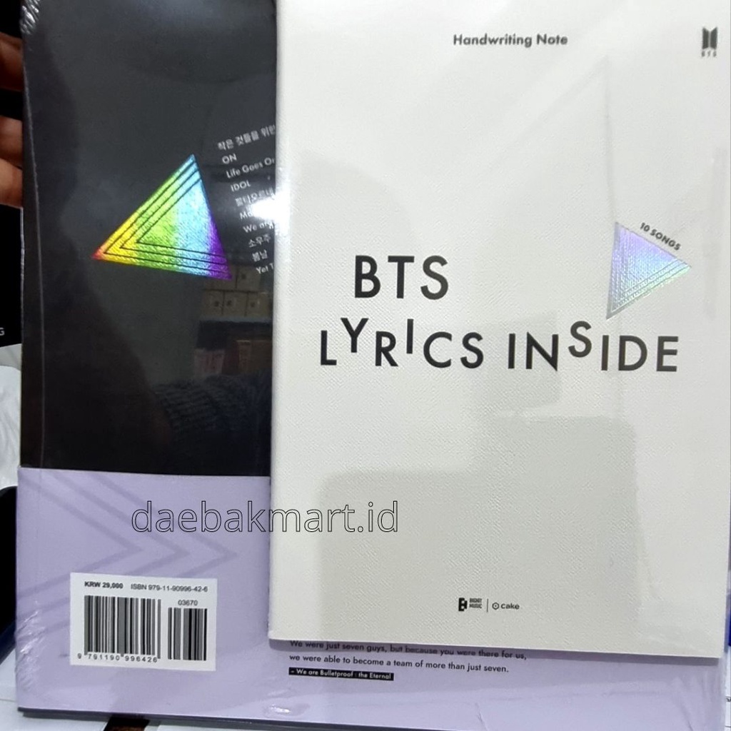 [Ready Stok] BTS Lyrics Inside Official Weverse