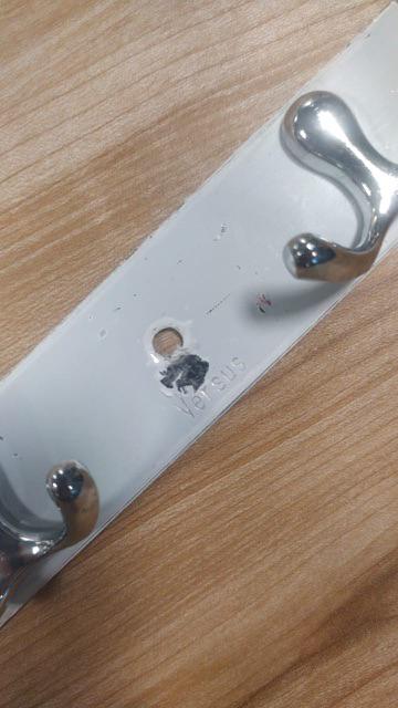 Gantungan Baju Dinding 5 Kait Stainless V Hanger Kamar Mandi