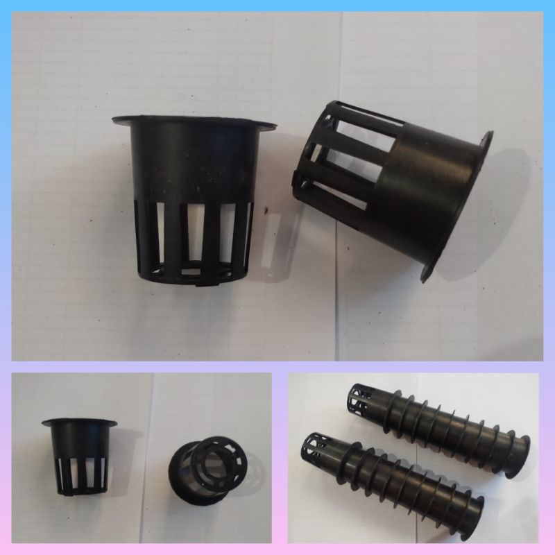 Net pot 5 mm / Pot Hidroponik / Net Pot Hidroponik / Net Pot Plastik / Net Pot Hidroponik Hitam