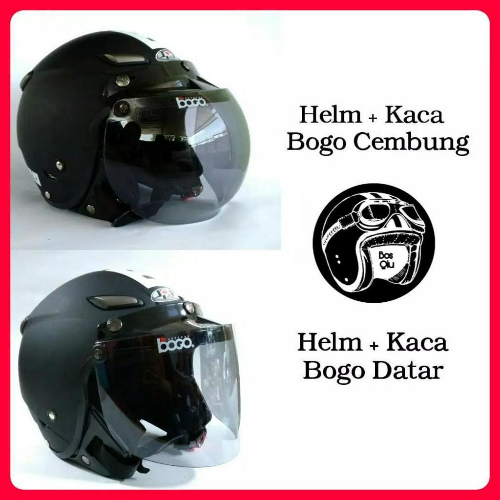 Helm JPN Momo Kaca Bogo Datar Cembung Japstyle