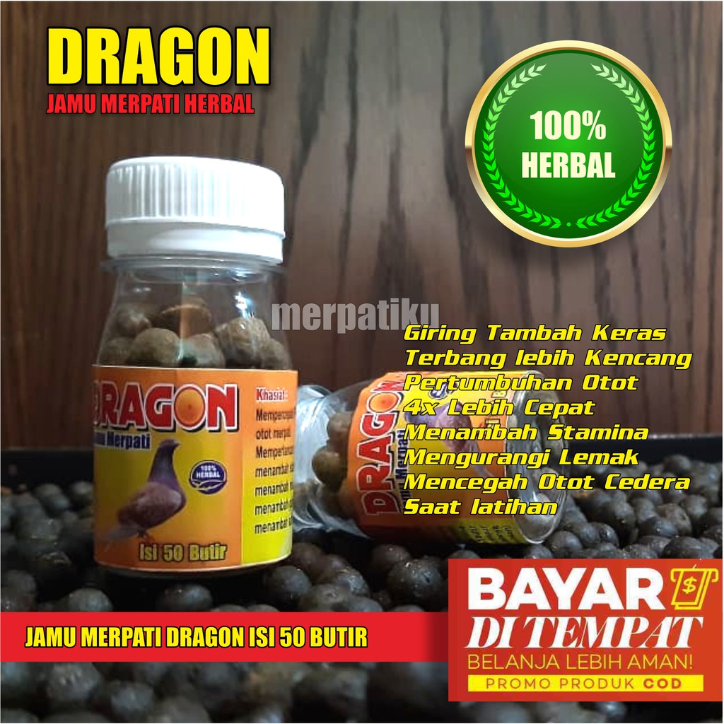 JAMU MERPATI KOLONG DAN BALAP / JAMU MERPATI KOLONG / JAMU MERPATI BALAP / DRAGON 50 BUTIR