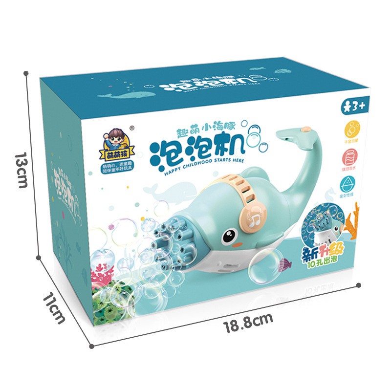 HZ Mainan Pistol Bubble Gun, Bubble Gun Motif Dolphin, Bubble Gun Busa Gelembung