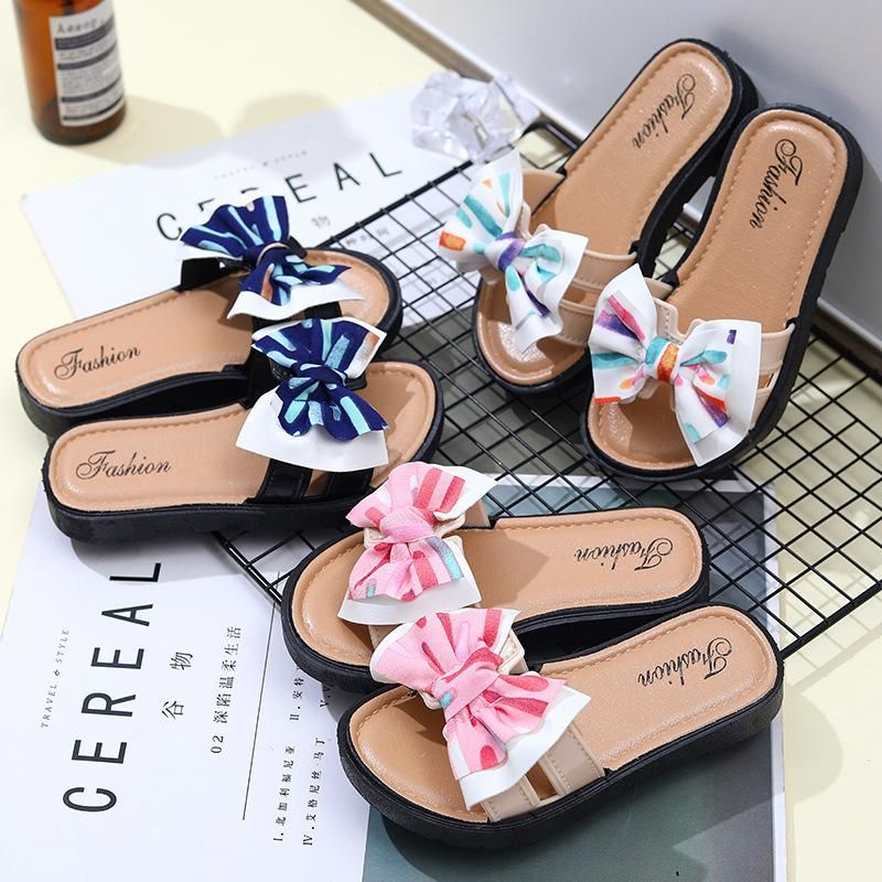 Sandal Slop Anak Wanita Pita Rainbow Import High Quality S2