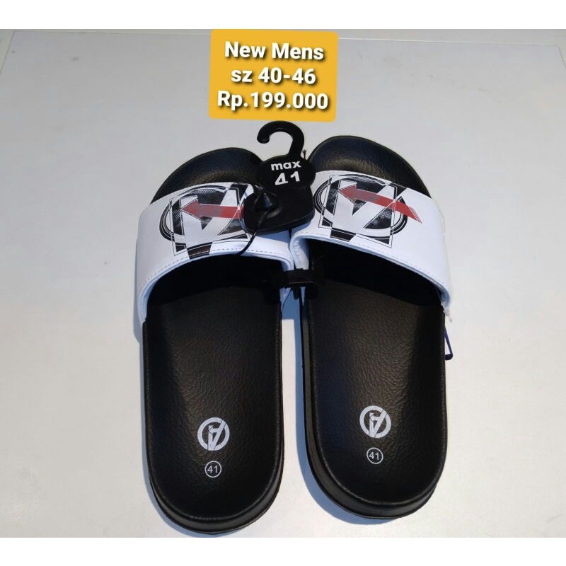 sandal slide slip on pria max fashion