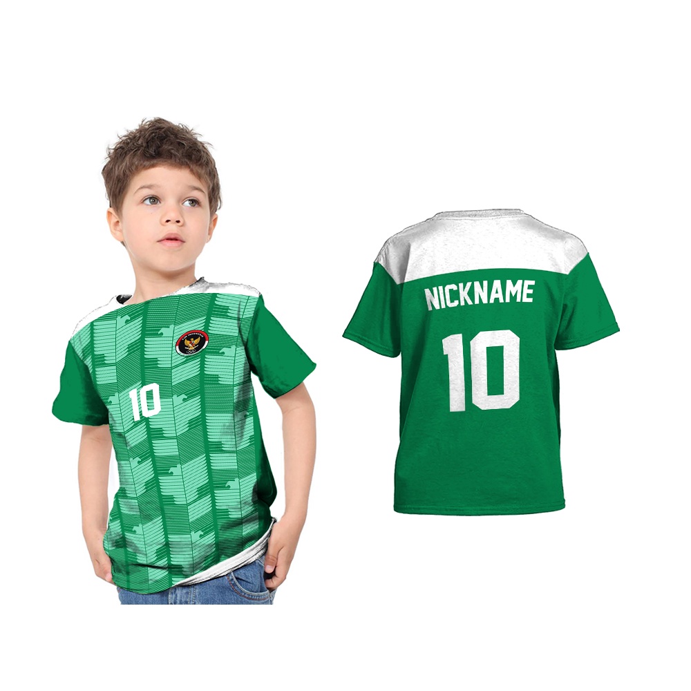Baju Kaos Tshirt Anak Sea Games Timnas Voli Badminton Away Full Printing Custom