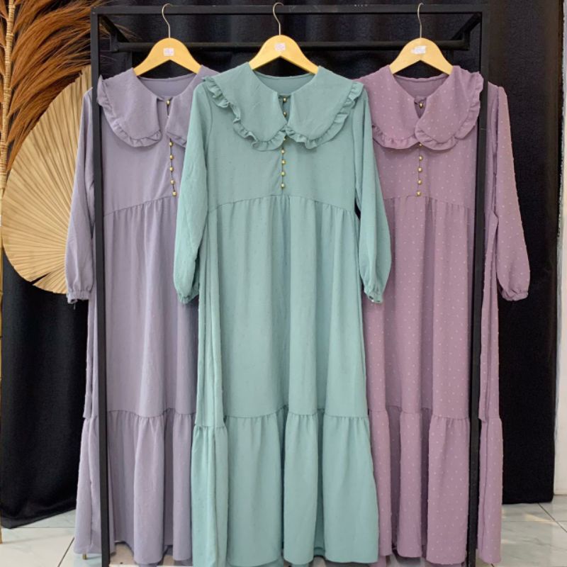 GAMIS RUBIAH CRINKLE DOT