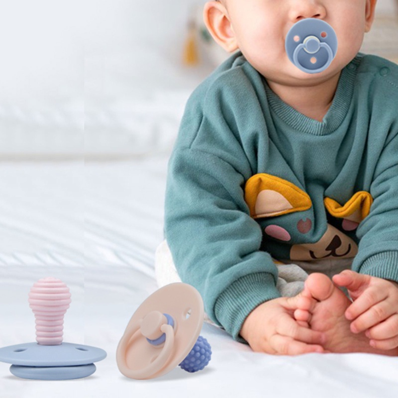 Mary Bib / Slabber / Empeng / Dot Bayi Newborn Laki-Laki / Perempuan Bahan Silikon Warna-Warni