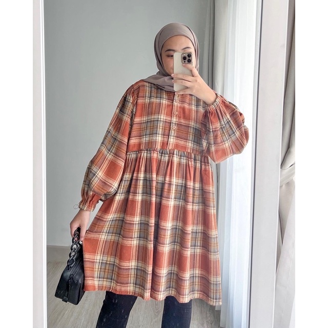 Bymeldev Babydoll Flanel Tunik