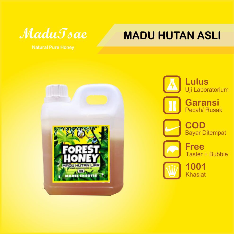 

Madu Hutan Liar 1kg Madu Asli Murni Sumbawa-Sumatra-Flores-Riau-Jambi-Bangka Pure Raw Honey 1 kg