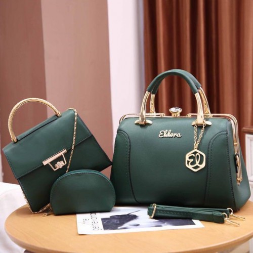 Tas branded set 3in1 Eldora original EL 3286-66 tas branded paketan batam murah