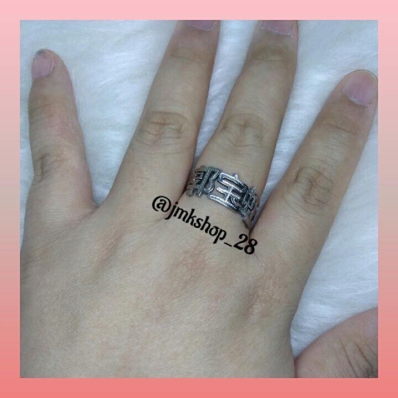 Cincin Custom Silver Grafir