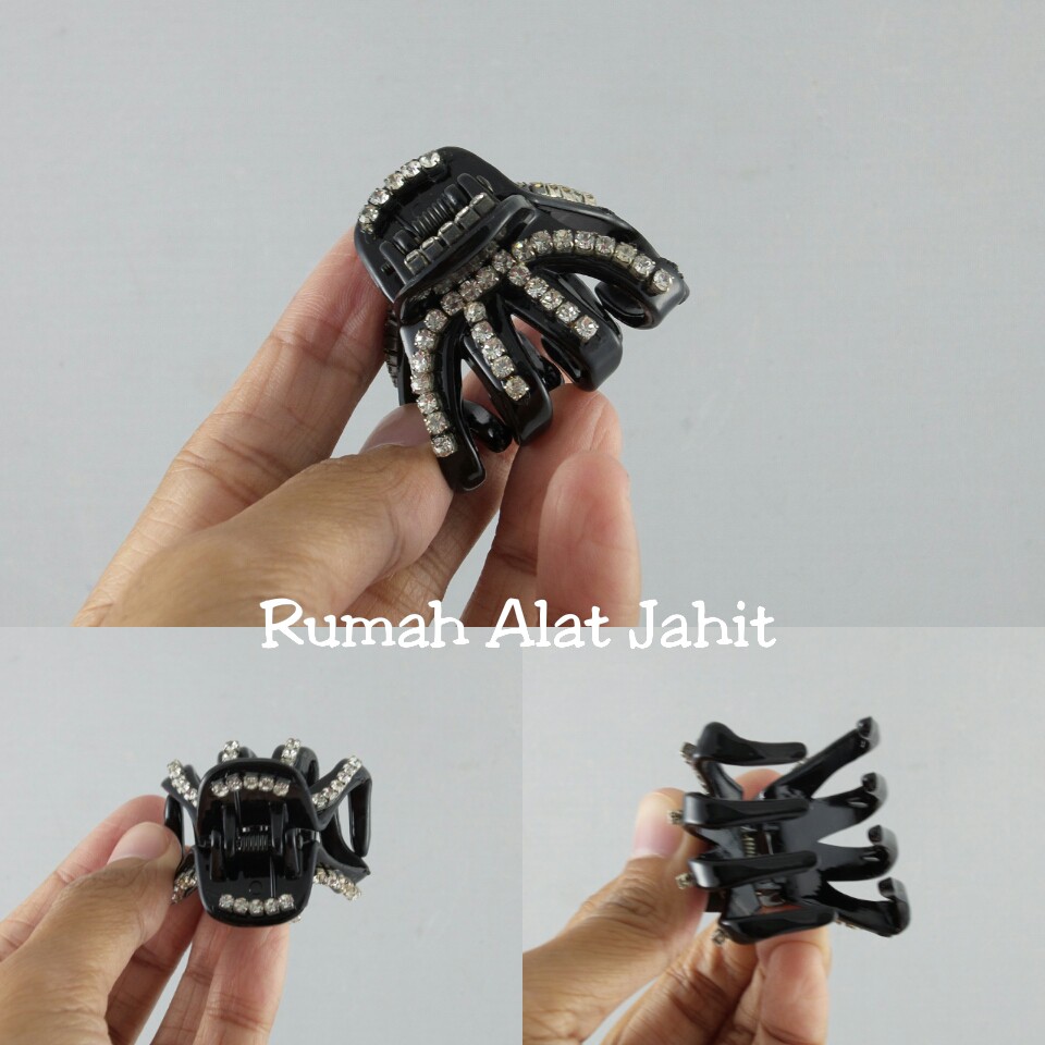 Jepit Rambut / Jedai Kecil Permata Baris 4cm